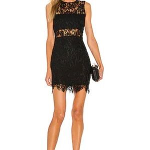 Elegant Black Lace Dress